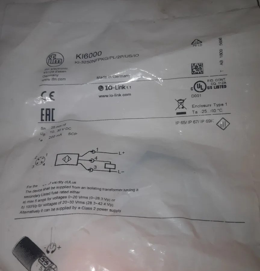 Cảm biến báo mức điện dung KI6000