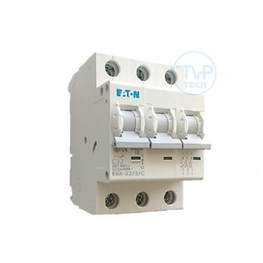 E6X-10/3/C-AS MCB E6X 3P 10A Eaton