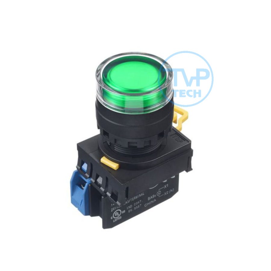 Nút nhấn nhả IDEC YW1L-MF2E10Q4G 1NO 22mm 24V