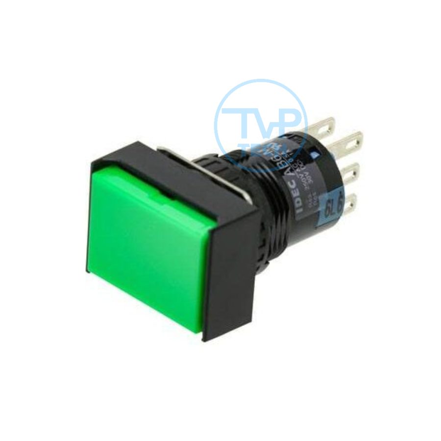Nút nhấn nhả IDEC AB6Q-M1G 16mm (Xanh lá cây)