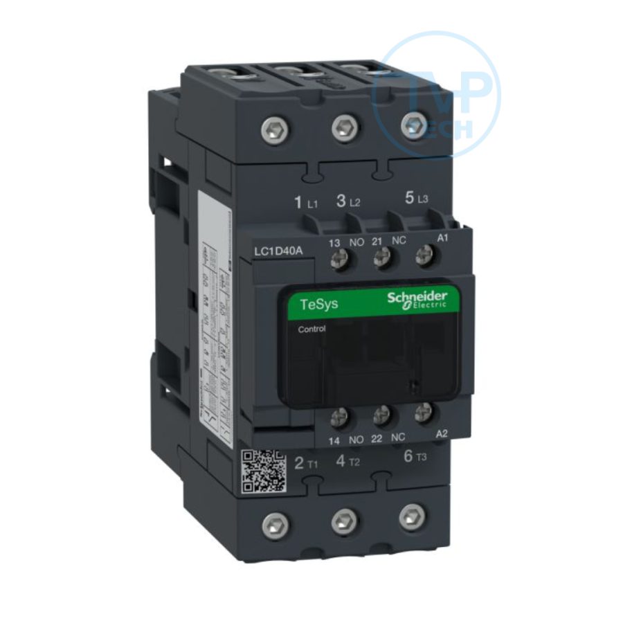 Contactor Schneider LC1D40AB7 40A 1NO+1NC 18.5kW 24VAC